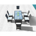 Rattan Möbel für Outdoor / Esszimmer Set mit SGS Cetificated (1024)